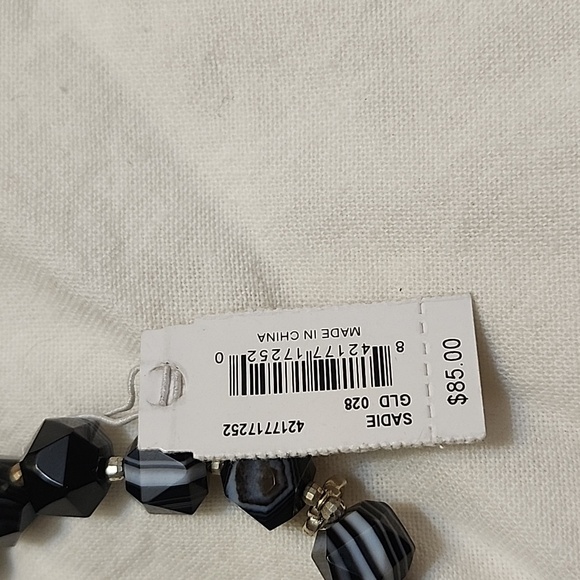 Kendra Scott Sadie bracelet black and white stones. New with tags. - Picture 2 of 3